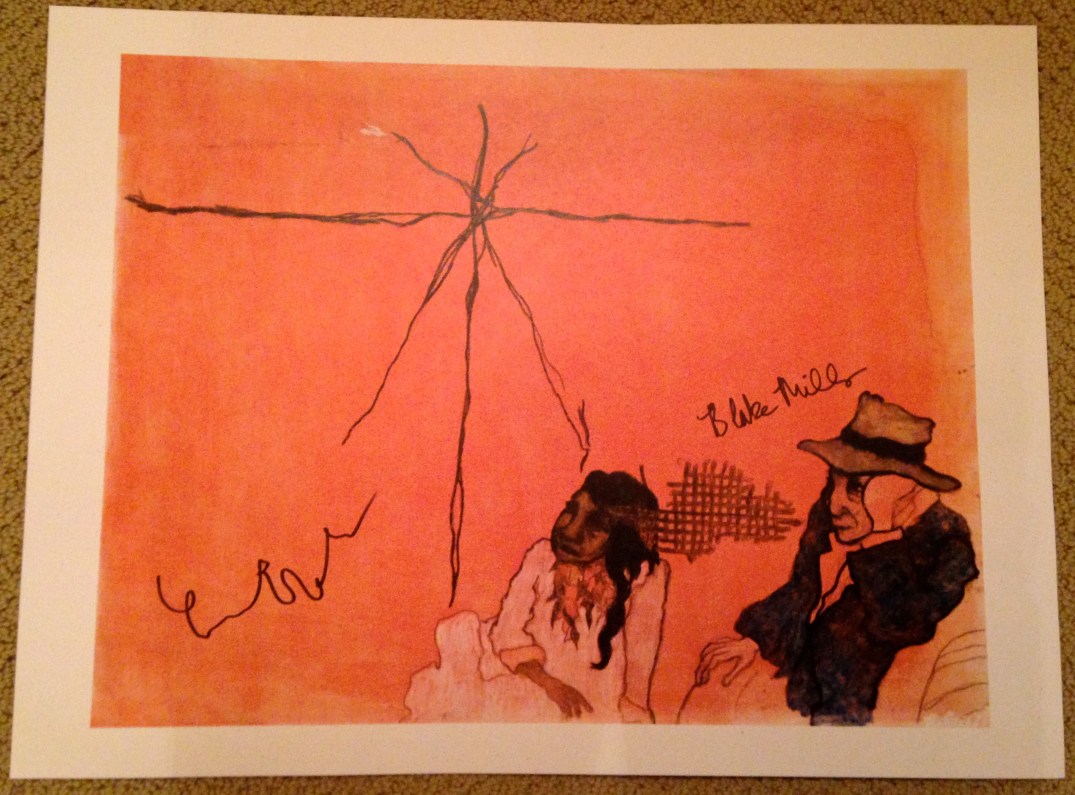 A lithograph of Fiona's original artwork signed by both Fiona Apple and Blake Mills.