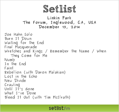 Linkin Park | Setlist | KROQ Almost Acoustic Christmas