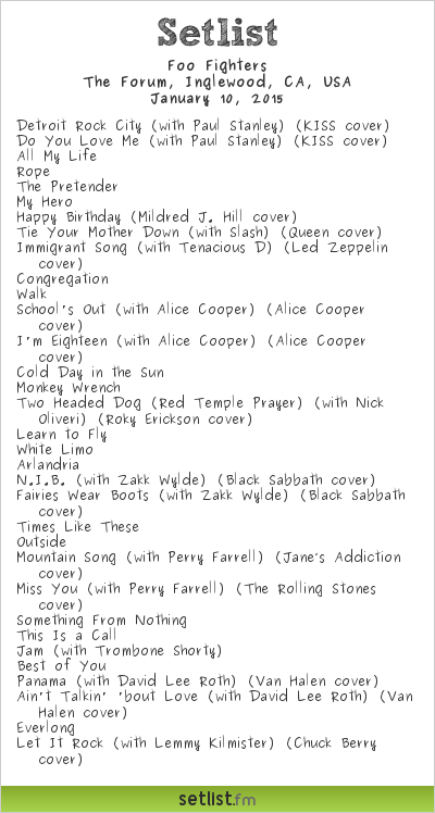 Foo Fighters | Dave's Super Fucking Rad Rock & Roll Club | The Forum